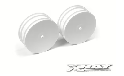 Jantes AV 12mm blanches - IFMAR - HARD XB4 (2) - XRAY