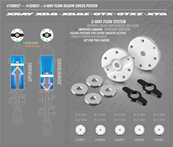 Pistons d'amortisseurs à clapets 16mm 8 x 1.2mm + 2 x 1.2mm (2) X-RAY