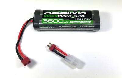 Accu Nimh 3600 mAh 7.2V DEANS + adaptateur ABSIMA