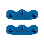 Hub Link Mounts, +1mm, blue aluminum B7/B7D TEAM-ASSOCIATED