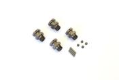 Hexagones de roues Inferno ST-RR Gun Metal (4) Larges  KYOSHO