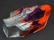 Carrosserie "JC S15" Orange Fluo/Violet/Gun métal pour TEKNO EB/NB48 large WS-LINE