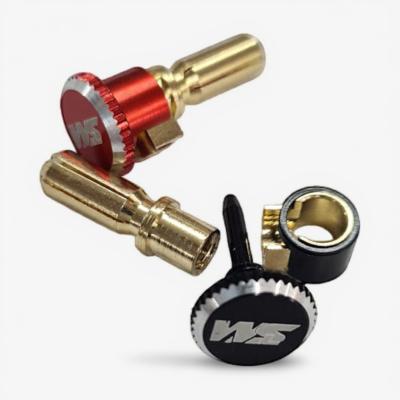 Bouchons de connectiques d'accus lipo SERRANTS V3 + prise pk 5mm (Noir/Rouge) WS-LINE