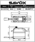 Servo 1273TG PLUS High-voltage SAVÖX