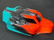 Carrosserie "MYSTRAL" Orange Fluo/Gun Métal/Turquoise Universel WS-LINE