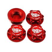 Ecrous de roues 17mm - Rouge RC-PROJECT