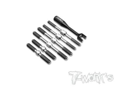 Kit de pas inversés en titane pour HB D8/E8 WS T-WORKS