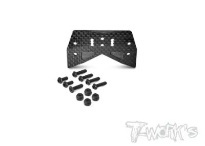 Plaque AVT pour montage carrosserie Truggy Low Profile Carbone pour TLR 8ight-XT T-WORK'S