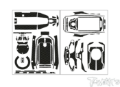 Stickers 3D carbone pour Flysky FS-G11P (la planche) T-WORK'S