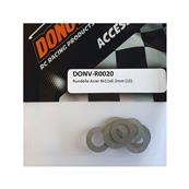 Rondelles acier 6x11x0.2mm (10) DONUTS RACING