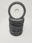 PNEUS NOVA GOMME BLEU MEDIUM MONTÉS SUR JANTES BLANCHES (4) - 5% D'USURES MATRIX TYRES