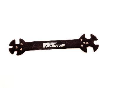 UK-Multiple link wrench and nuts (3/4/5/5.5/7/8mm) WS-LINE