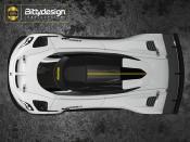 Carrosserie ARES-1 190mm (non-peinte) BITTYDESIGN