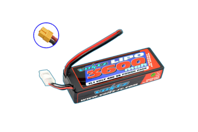 Accu Lipo 3600 mAh 40C 3S 11.1V - prise XT60 VOLTZ