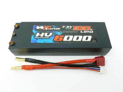 Accu Stick 6000 100c 7.6v High-Voltage (PK 4mm) 2S1P WS-LINE