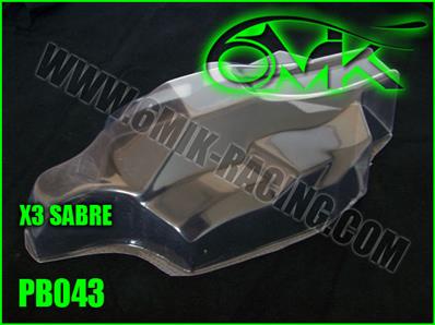 Carrosserie lexan pour Hong Nor X3 Sabre (non-peinte) 6-MIK