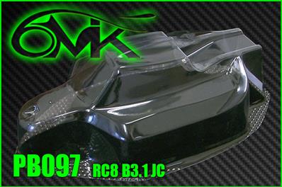 Carrosserie lexan non-peinte pour Associated RC8B3.1 JC 6-MIK