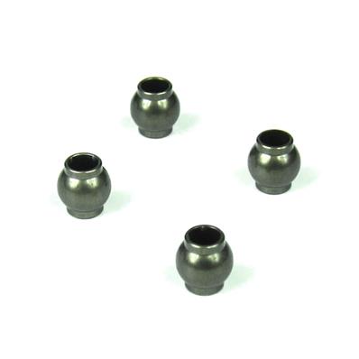 Pivot balls (5.8mm, no flange, brake/steering linkage, aluminum, 4pcs) TEKNO-RC