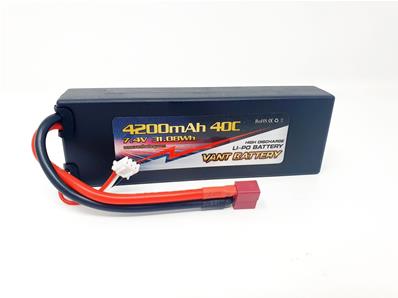 Accu Lipo 4200 40c 2s 7.4v (prise Dean intégrée) 2S1P VANT