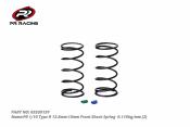 Ressorts d'amortisseurs avants verts/bleus type-R (12.8-13mm) 0.110kg/mm PR RACING