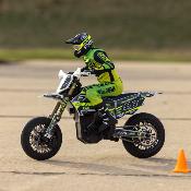 1/4 Promoto-SM FXR Supermoto Motorcycle RTR (Batterie et chargeur inclus), White LOSI