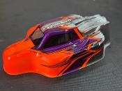 Carrosserie "MYSTRAL" Orange Fluo/Violet/Gun Métal Universel WS-LINE
