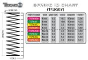 Ressorts Avant Standard Fréquency lg 80mm (2) pour Truggy TEKNO-RC