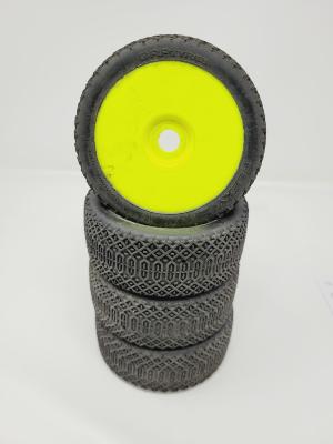 PNEUS FLEXY GOMME S35 MONTÉS SUR JANTES JAUNES (4) - 5% D'USURES GRP