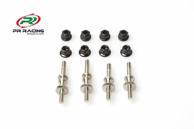 Fixations d'amortisseurs aciers avant/arrières 4x4 Truggy PR RACING