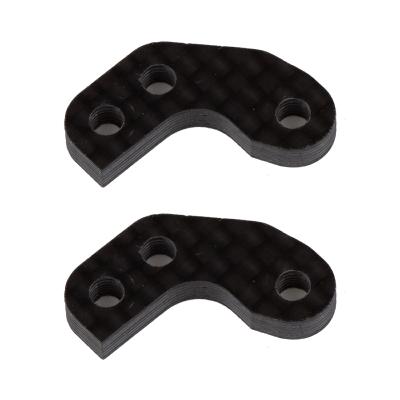 Caster Block Link Mount Set, 0, carbon fiber B7/B7D TEAM-ASSOCIATED