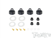 Bouchons d'amortisseurs type Emulsion pour Kyosho (les 2 paires) T-WORK'S