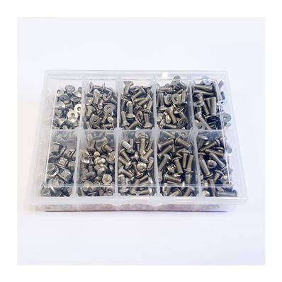 Set de vis M4 Acier 12.9 Plaqué Nikel (290pcs) DONV-SS006 DONUTS RACING