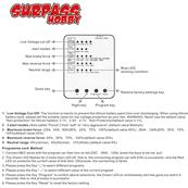 Carte de programmation LED rouge (61 x 48 x 6mm) SURPASS HOBBY