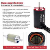 Moteur Supersonic 3660 4250Kv  axe dia. 5mm SURPASS HOBBY