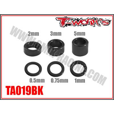 Entretoises aluminium M4 (4x6 tailles) T-WORK'S