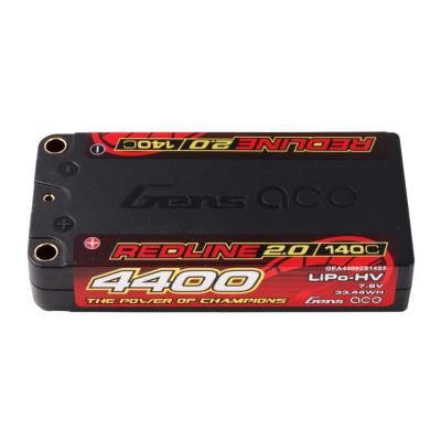 Lipo REDLINE 2.0 Shorty 2S HV 7.6V 140C 4400 mAh GENS ACE