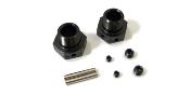 Hexagones de roues Inferno MP10 Gun Metal (2) Larges KYOSHO