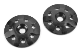 Rondelles d'ailerons allégées noires aluminiums (2) SBX-825 CORALLY