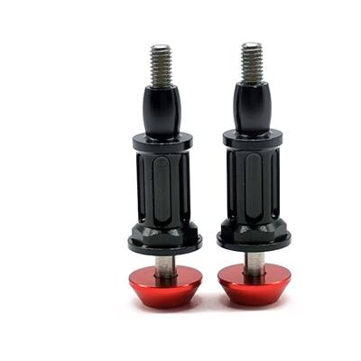 Fixations supérieures d'amortisseurs +5mm ergal 7075 T6 (2) pour S35-3/S35-3E/S35-GT RC-PROJECT