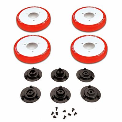 Roues de réglage pour buggy 1/10e Associated B6 / B64 / TLR 22 4.0 - 22.4 / Kyosho RB66 - ZX 6.6 / X-Ray XB2 - XB4 / HB D216 - D413 DE-RACING