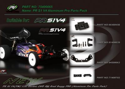 Kit pièces aluminiums PR S1 V4 PR RACING