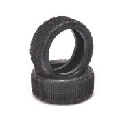 Pneus seul "SHARD" avant 4WD gomme Yellow  (2) SCHUMACHER