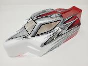 CARROSSERIE S15 BLANC/SILVER/ROUGE METAL PEINTE POUR TEKNO EB48 2.0 J-CONCEPTS