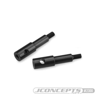 Axes de roue Avant aLU. Noirs pour RC10B2/RC10B3 jconcepts