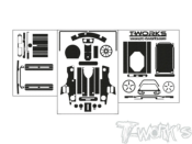 Stickers 3D carbone pour radio Noble NB4 Pro/+ (la planche) T-WORK'S