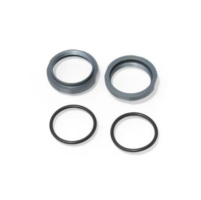 Molette de réglage d'amortisseur COURT gun métal + joints (2) TEKKNO RC