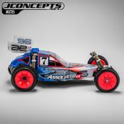 Carrosserie non-peinte PROTECTOR pour Associated RC10 1989 Stealth + aileron 5.5" J-CONCEPTS