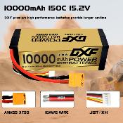 Lipo batterie 4S 15.2V 10000mAh 150C GoldSeries XT90 DXF-POWER